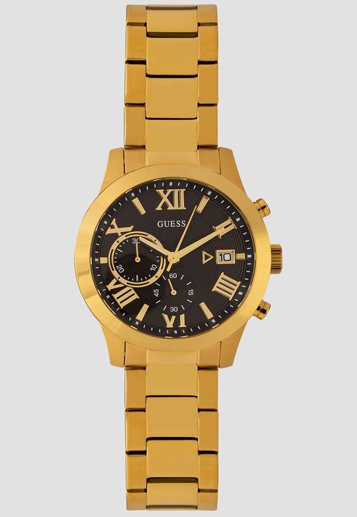Relógio Redondo Aço Dourado Guess Dourado