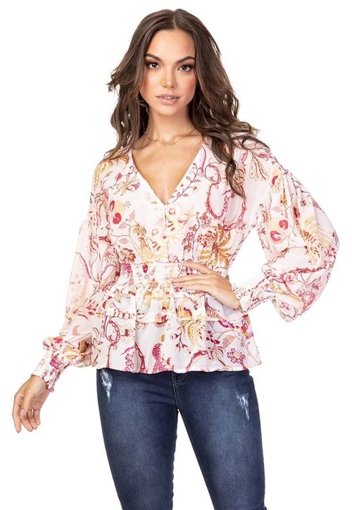 Camisa Delphina Guess Branco