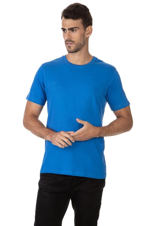 Camiseta Basic Gola C Azul