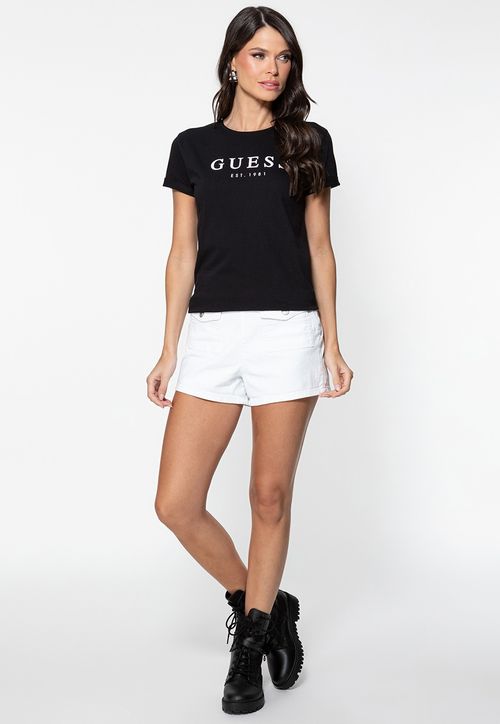 Camiseta Guess Escrita Est. 1981 Preto