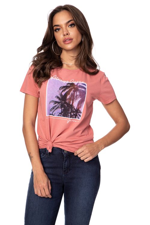 Camiseta Always Dream Guess Salmão