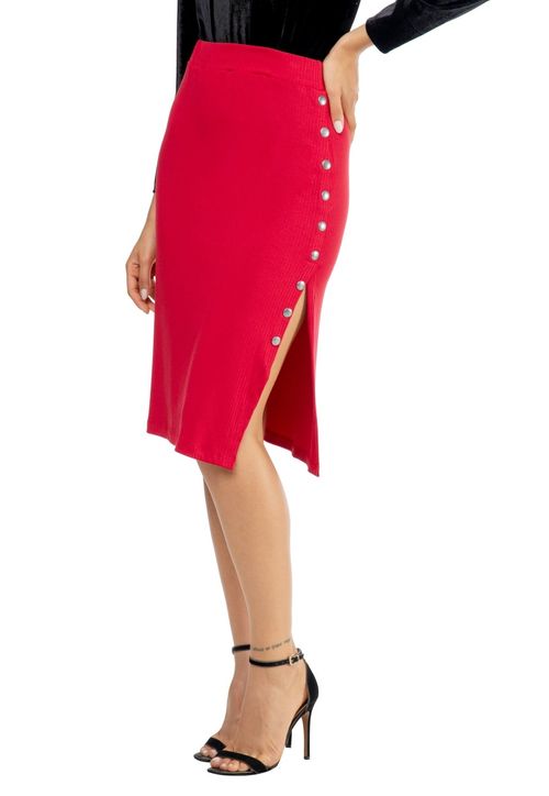 Saia Canelada Guess Vermelho