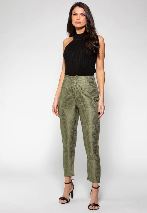 Calça Capri Guess Verde Escuro