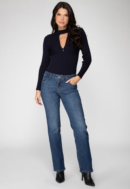 Calça Jeans Straight Leg Guess Azul