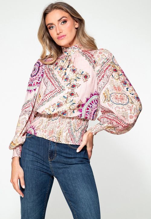 Blusa Monique Manga Bufante EST CAROUSEL