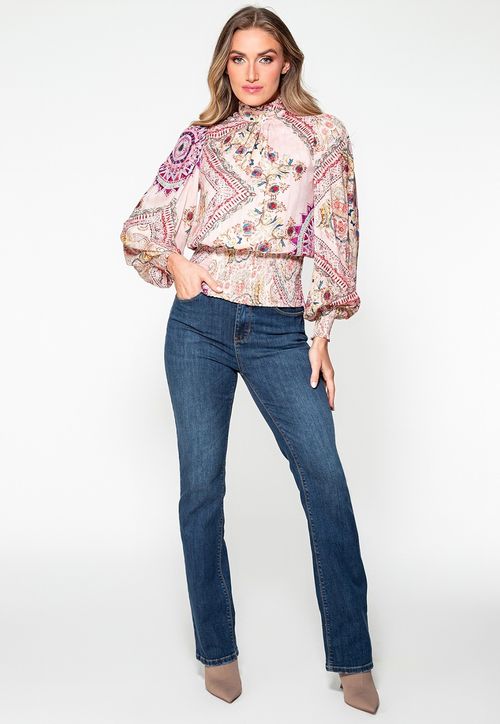 Blusa Monique Manga Bufante EST CAROUSEL