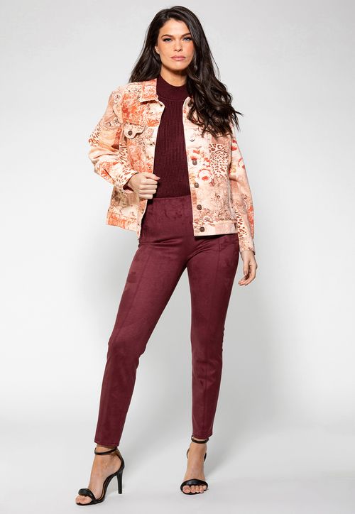 Jaqueta Sarja Patchwork Guess Patchwork Print