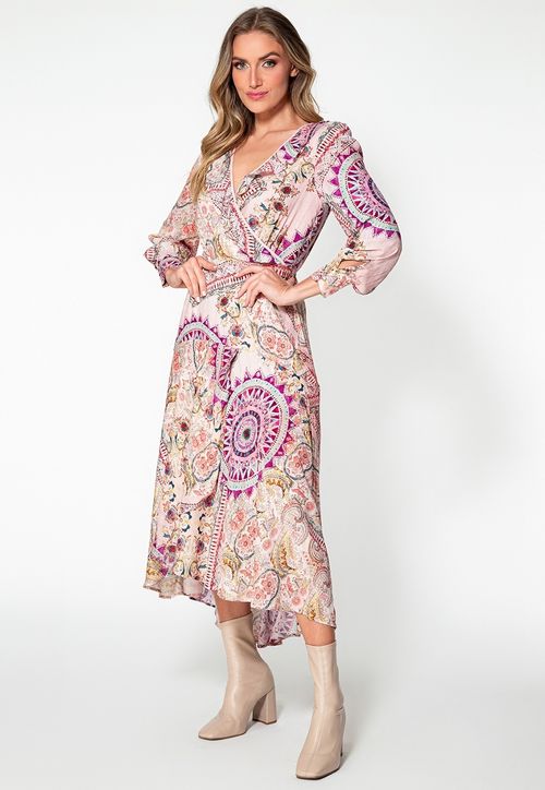 Vestido Longo Monique Guess EST CAROUSEL