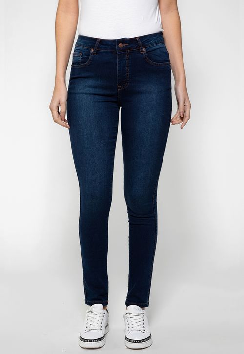 Calça Skinny Mid Azul