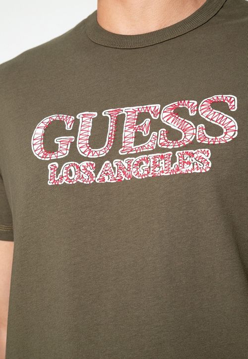 Camiseta Guess Los Angeles Verde