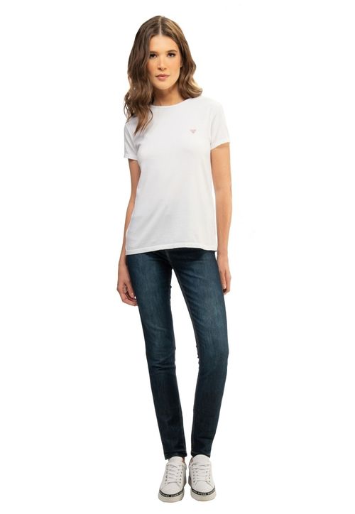 Calça Jeans High Rise Skinny Guess Azul Escuro
