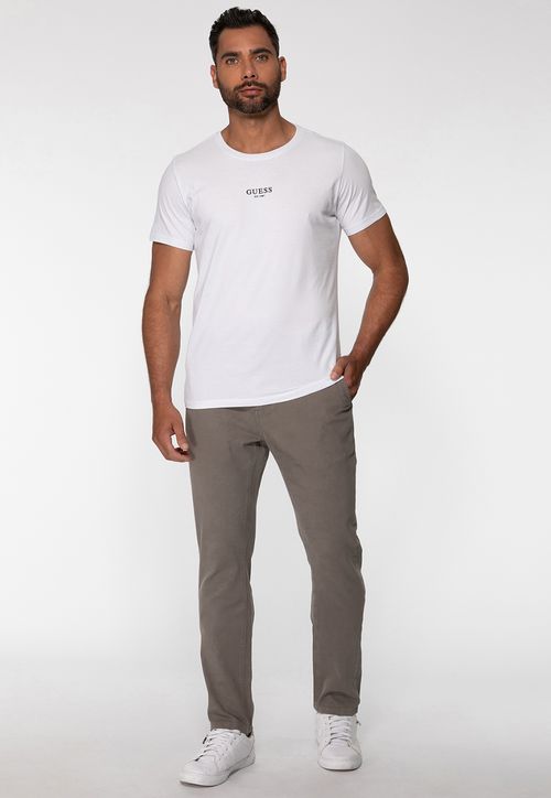 Calça Sarja Slim Cinza