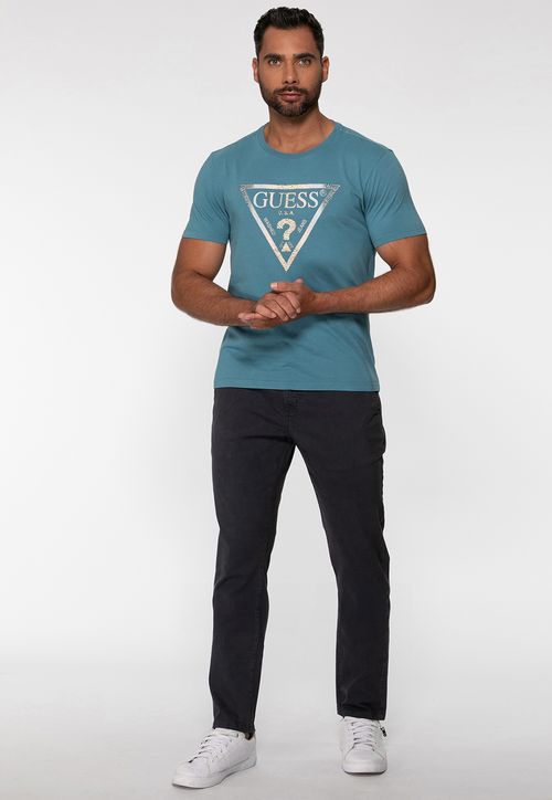 Calça Chino Slim Guess Cinza