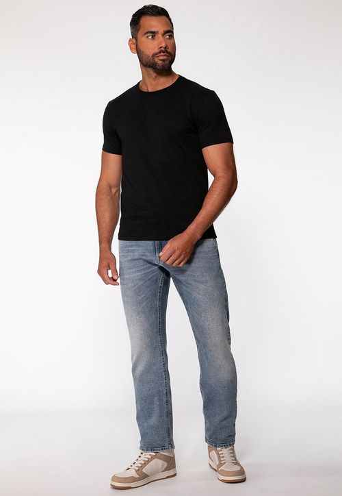 Camiseta Guess Bordado Pq Centro Preto