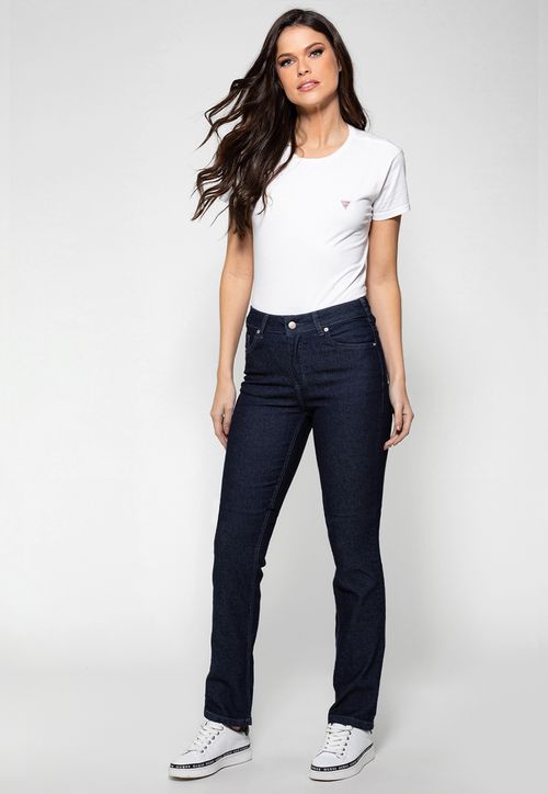 Calça Jeans Guess Straight Azul Escuro