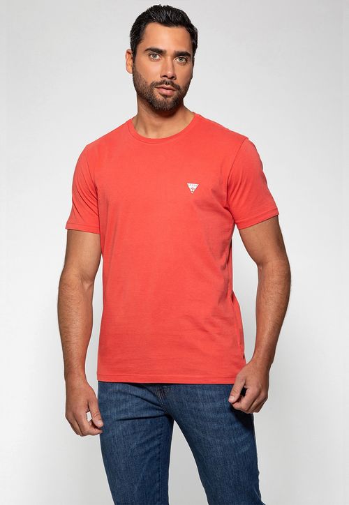 Camiseta Guess Triangulo Original Pq Salmão
