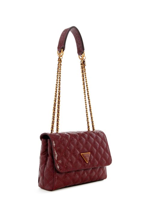Bolsa Giully 2 Comp Convertible Flap Vinho