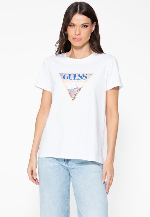 Camiseta Estampa Triângulo Cerejeira Branco