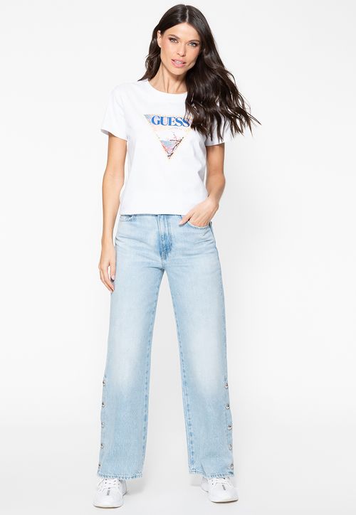 Camiseta Estampa Triângulo Cerejeira Branco
