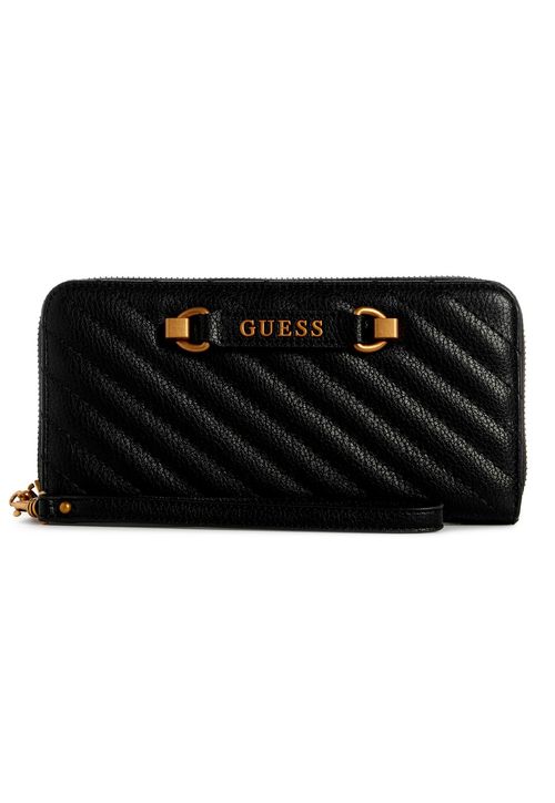 Carteira Sela Grande Zip Around Preto