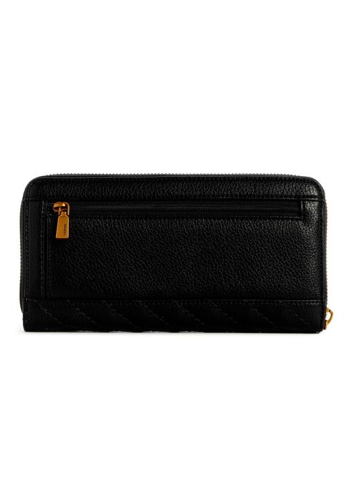 Carteira Sela Grande Zip Around Preto