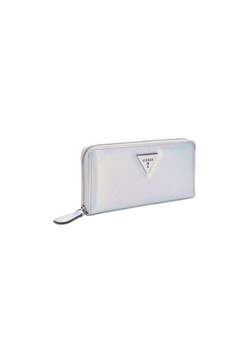 Carteira Lathan Slg Medium Zip Around Prata