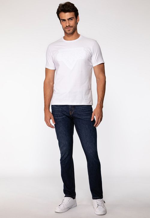Camiseta Logo Embossed Branco