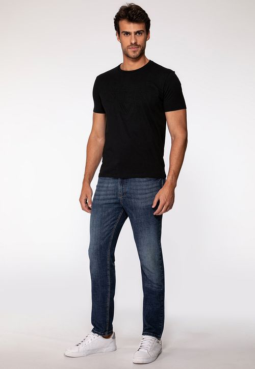 Camiseta Logo Embossed Preto