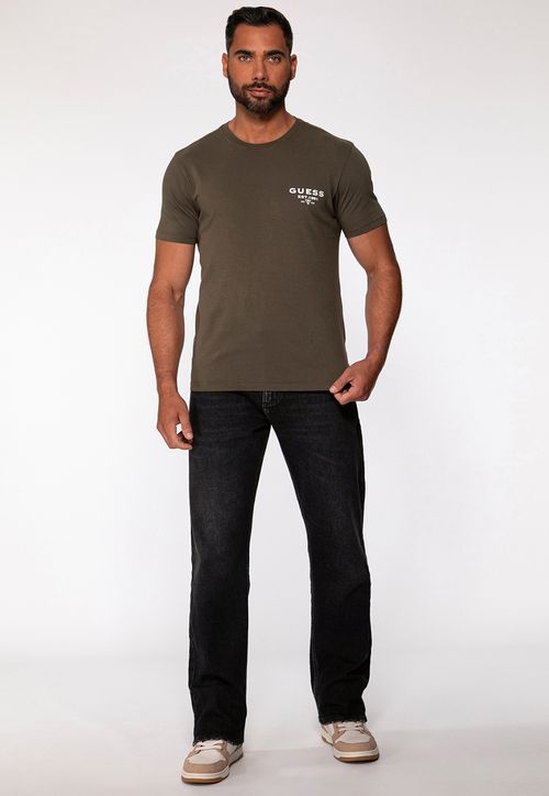 Camiseta Est 1981 Guess Verde Oliva