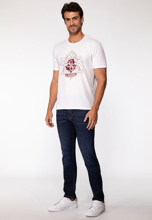 Camiseta Brasão 4g Desgastado Branco