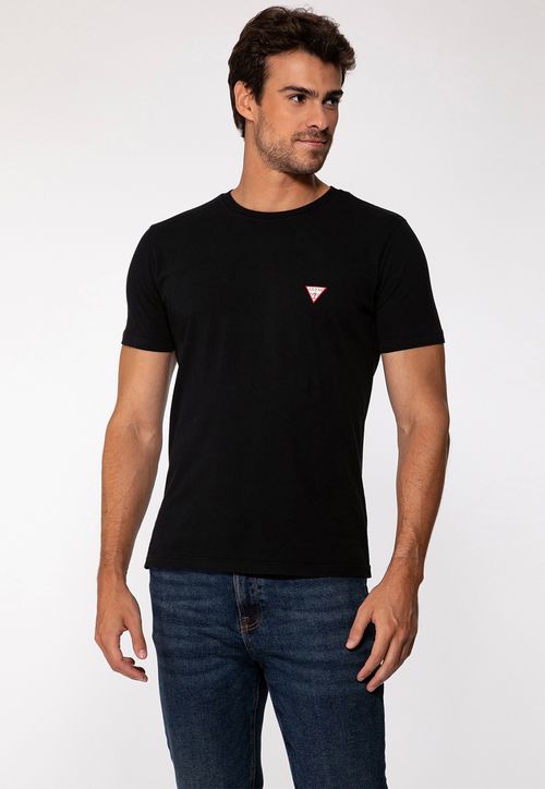 Camiseta Guess Triangulo Original Pq Preto