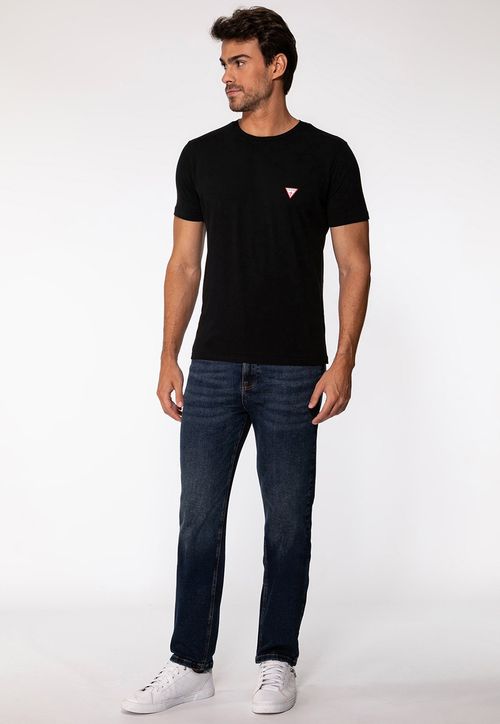 Camiseta Guess Triangulo Original Pq Preto