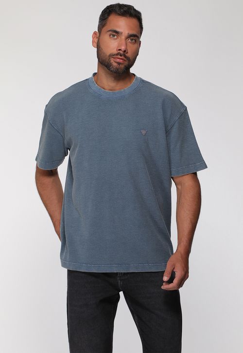 Camiseta Eco Tinturada Azul Escuro