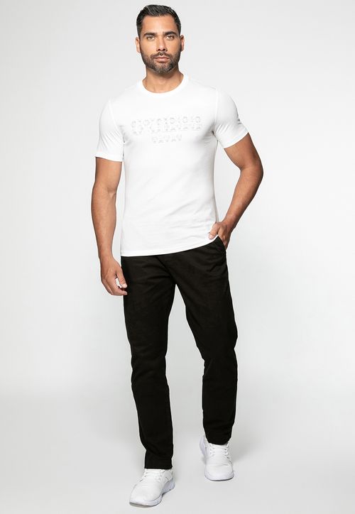 Camiseta Eco GUESS Flocado Branco