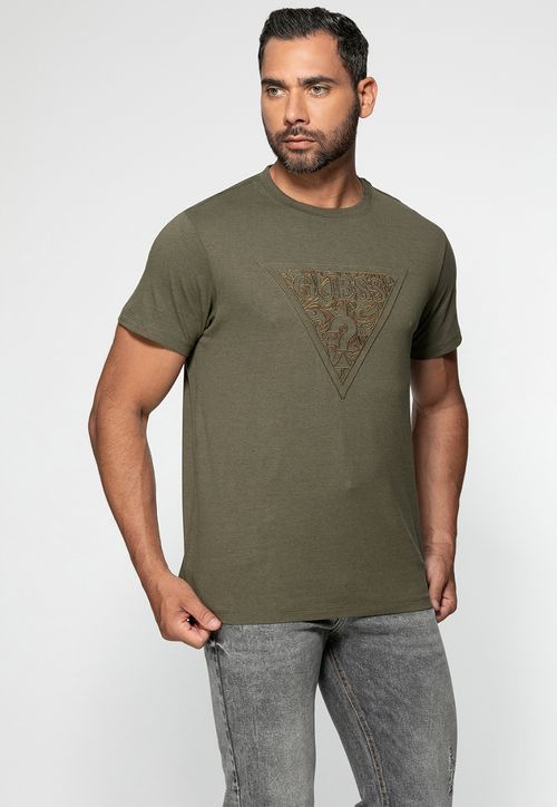 Camiseta Eco Logo Verde Escuro