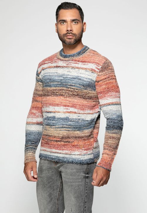 Suéter de Tricot Multicolor