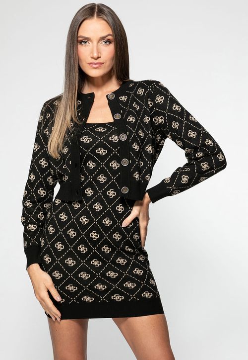 Cardigan Tricot 4g Eco Preto