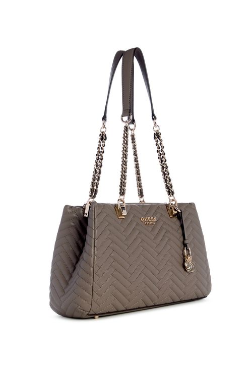 Bolsa Anning Shoulder Satchel Cinza