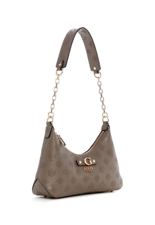Bolsa Gerty Top Zip Shoulder Bag Cinza