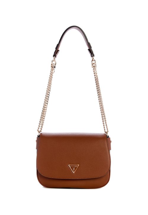 Bolsa Fedora Flap Shoulder Bag Marrom