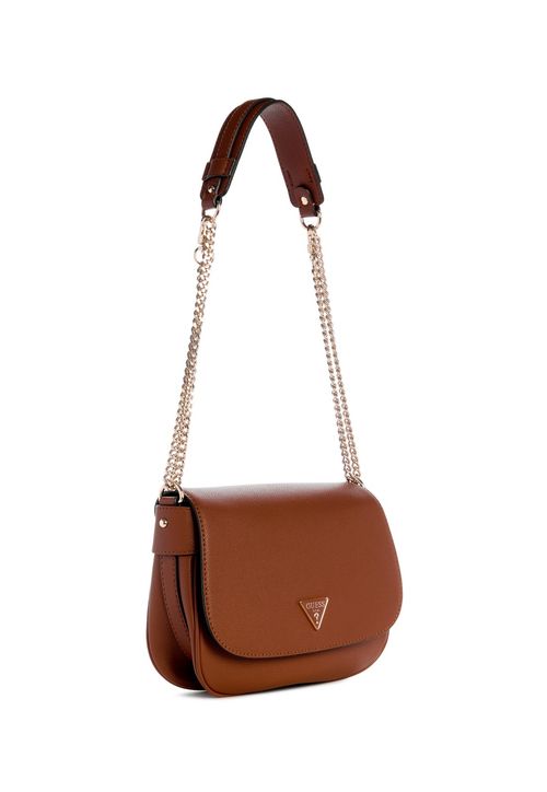 Bolsa Fedora Flap Shoulder Bag Marrom