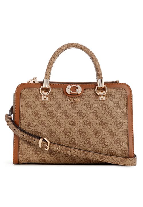 Bolsa Orlina Logo Society Satchel Caramelo