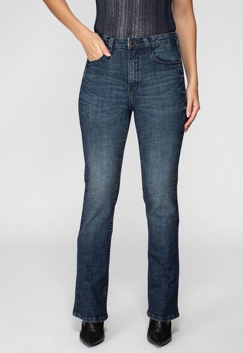 Calça Jeans Boot Cut Azul Escuro
