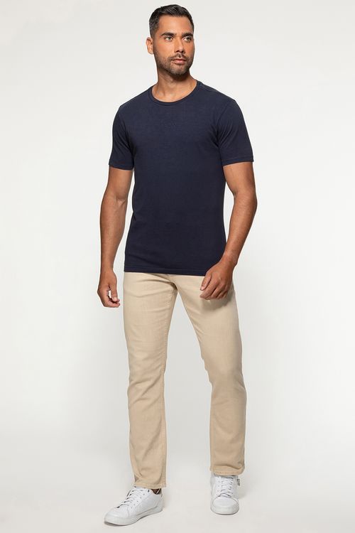 Camiseta Guess Bordado Pq Centro Azul Escuro