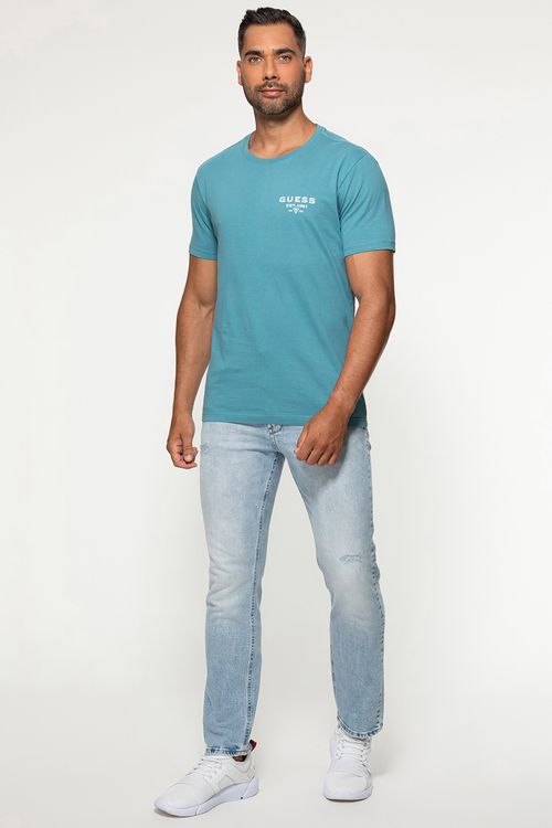 Camiseta Est 1981 Guess Azul