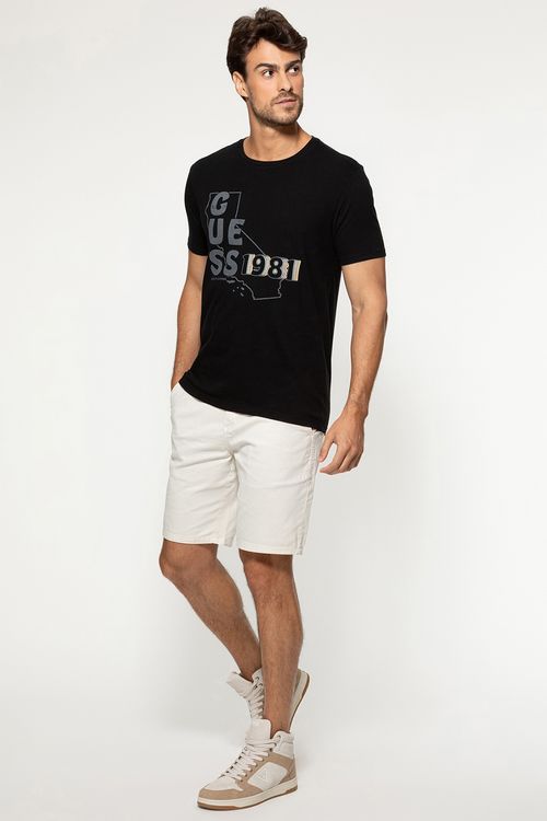 Camiseta Mapa Califórnia 1981 Preto