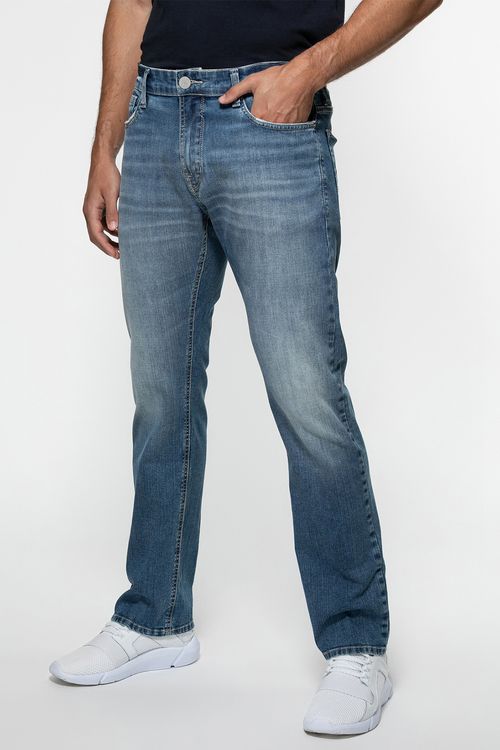 Calça Jeans Guess Slim Straight Azul