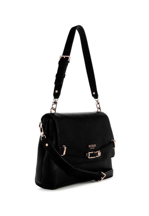 Bolsa Silvye Flap Shoulder Bag Preto