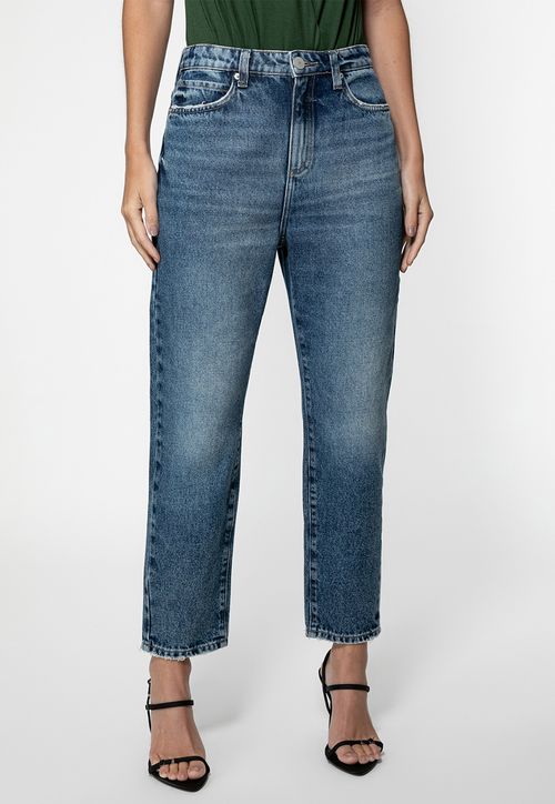 Calça Mom Jeans Azul