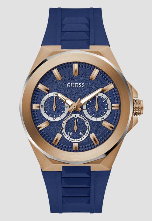 Relógio Analógico Pulseira Silicone Azul